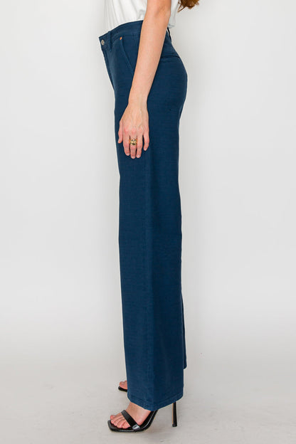 Anastasia Tummy Control High Rise Wide Flare Jeans