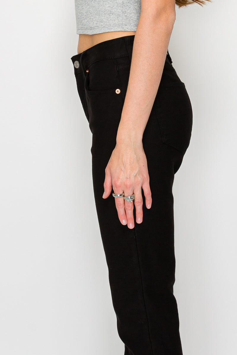 Alessandra Tummy Control High Rise Ankle Slim Straight Jeans