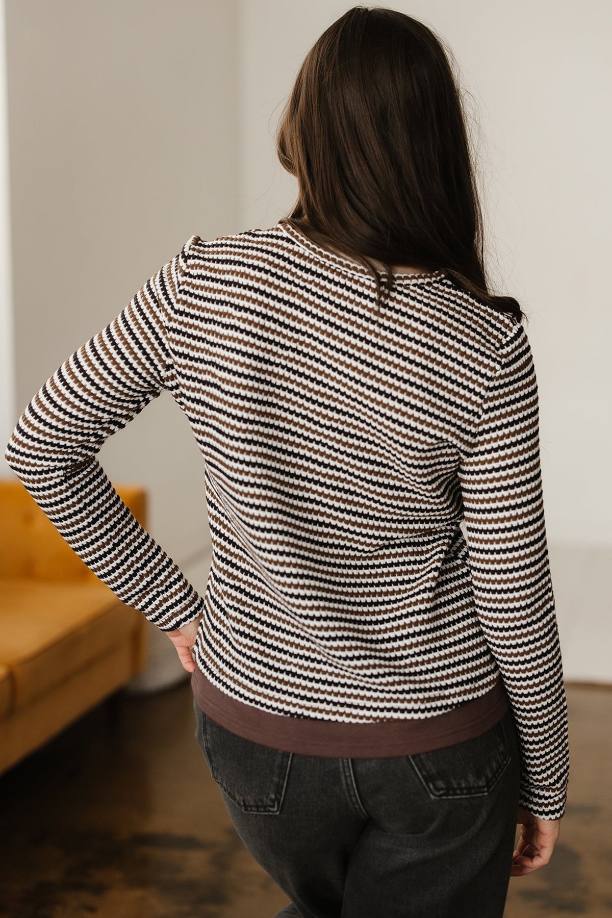Threaded Pear Avani Sleeve T Shirt Long Sleeve Top