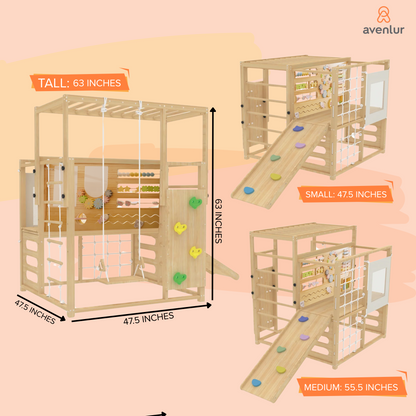 Alpine Adventure Indoor Play Gym – Climber, Slide & Kids Activity Set