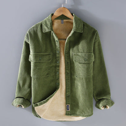 Men's Fleece-Lined Casual Coat
