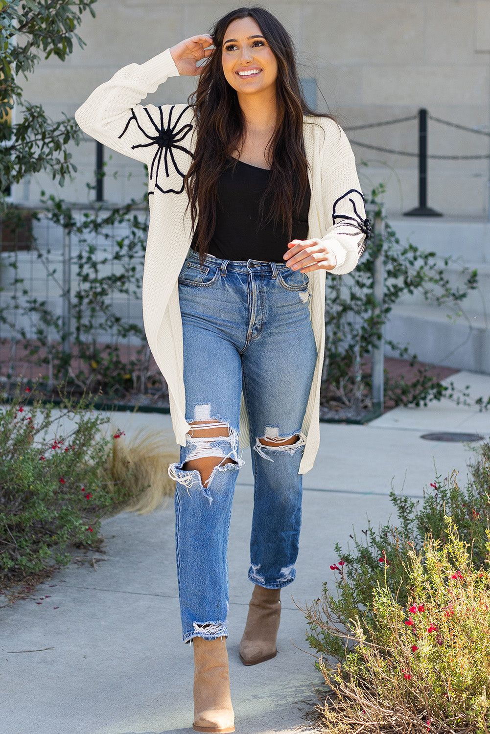 Threaded Pear Trinity Open Front Duster Cardigan