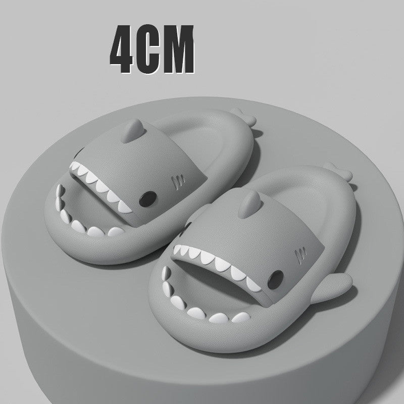 Funny Shark Cartoon Slides for Adults | Indoor & Outdoor Thick Sole Shark Slippers | Non-Slip EVA Cloud Slides for Men & Women