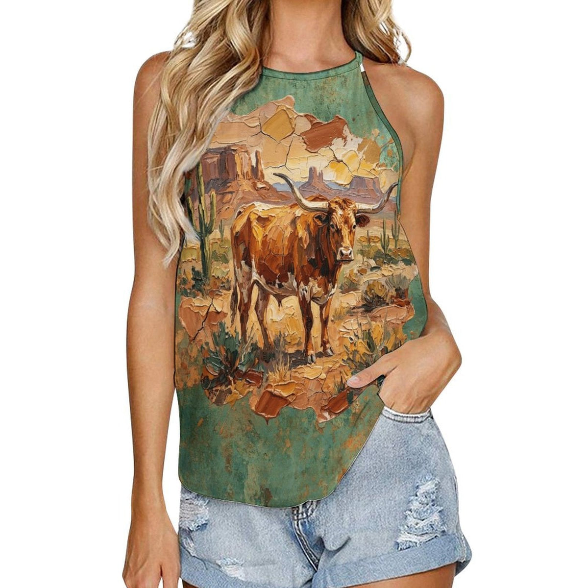 Desert Longhorn Tank Top