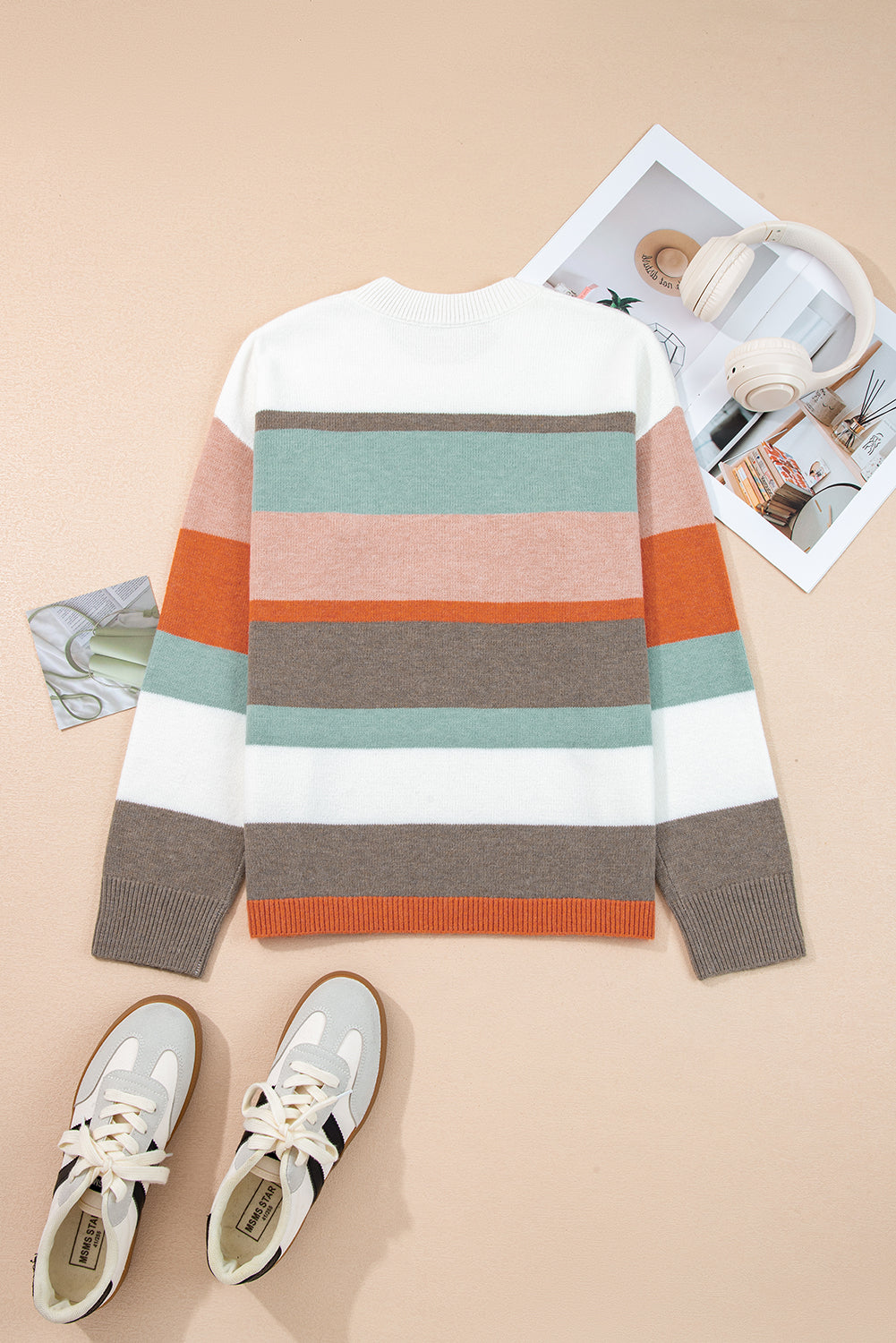 Threaded Pear Millie Knit Drop Shoulder Sweater