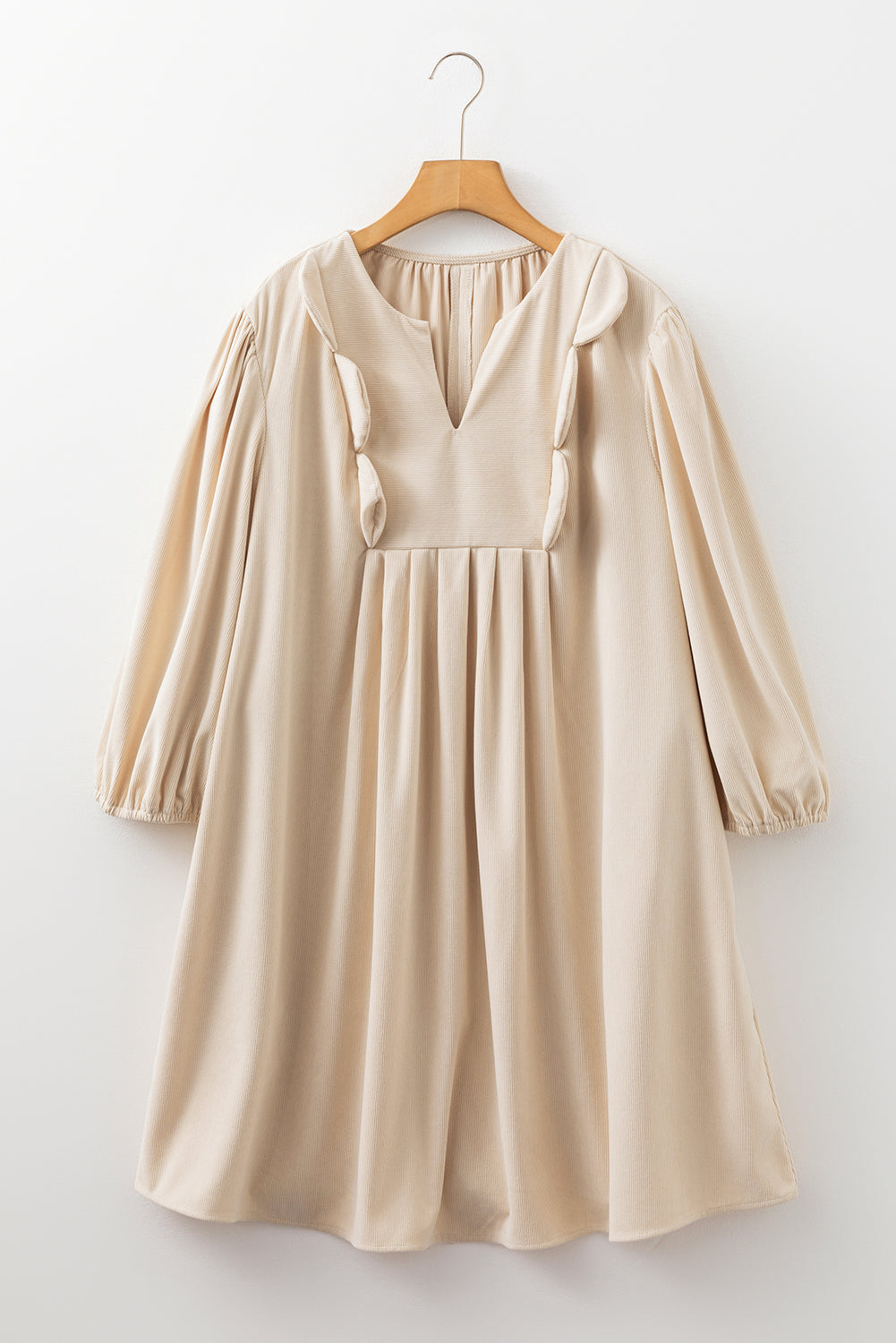 Threaded Pear Mila Scallop Detail Mini PLUS Dress