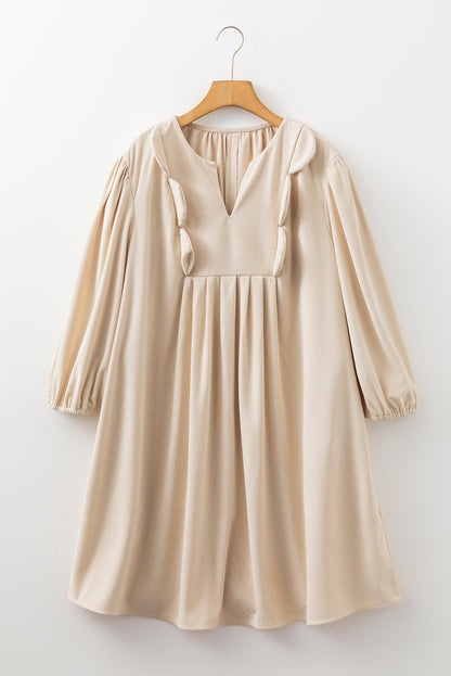 Threaded Pear Mila Scallop Detail Mini PLUS Dress