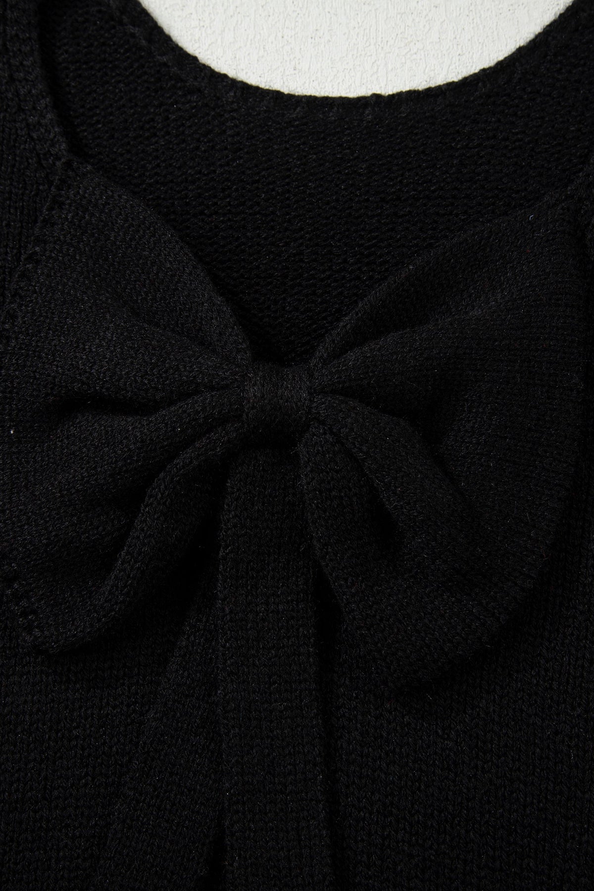 Threaded Pear Faye Backless Bubble Sleeve Sweater