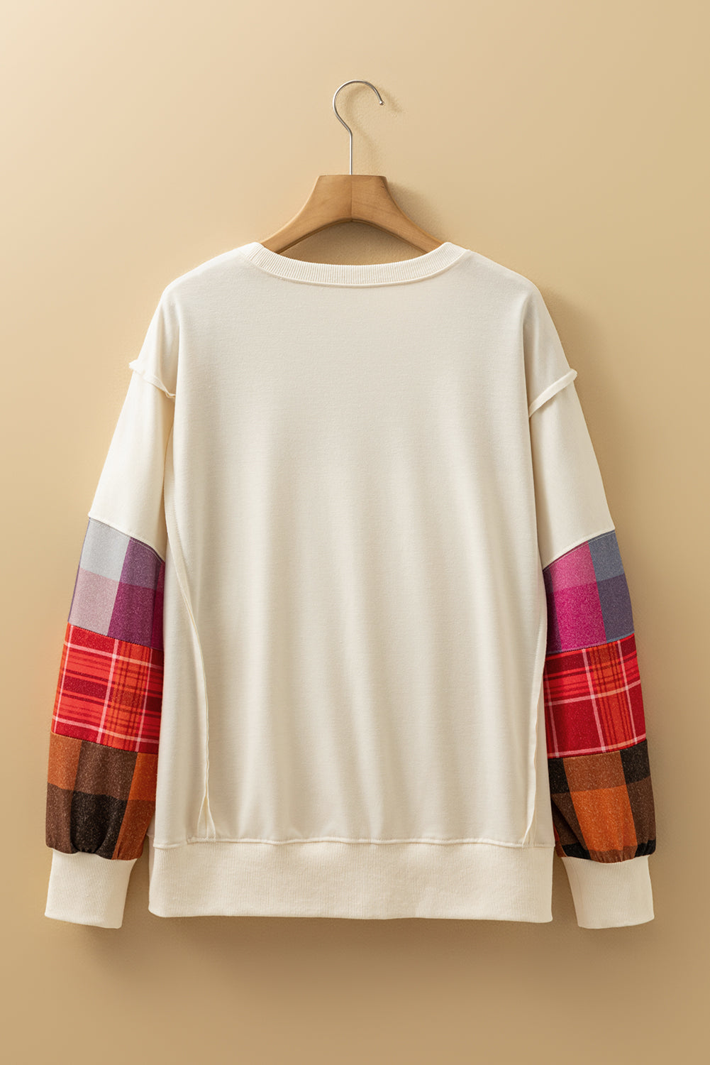 Threaded Pear Anika Seam Patchwork top Long Sleeve Top