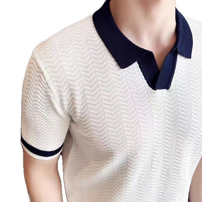 Women’s Summer Ice Silk Knitted Top | Lightweight Short-Sleeve Cooling Sweater | High-Sense Breathable Knit Blouse | Trendy Minimalist Soft-Touch Summer Shirt | 2026 High-Fashion Technical Knitwear