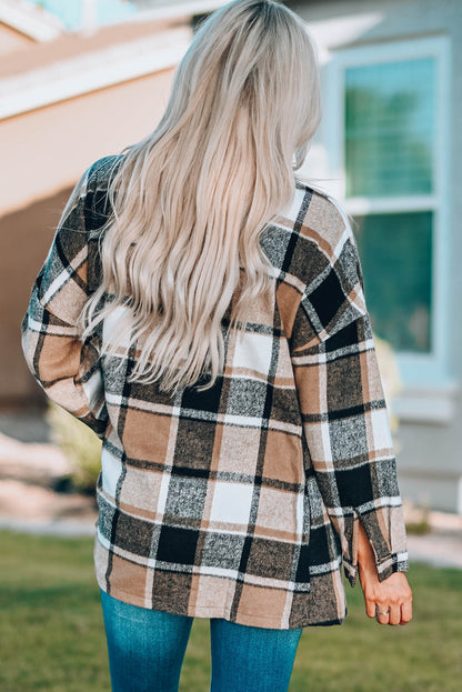 Threaded Pear Mia Plaid Print Shirt