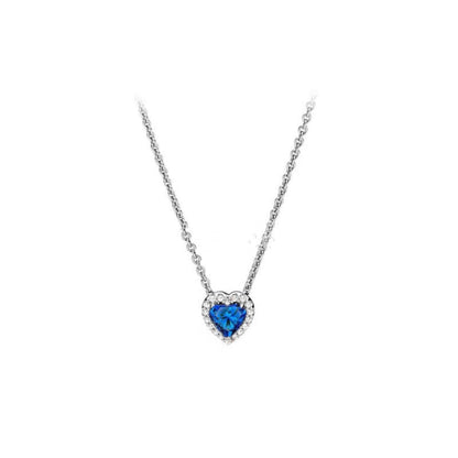 Ocean Blue Heart-Shaped Zircon Ring | S925 Sterling Silver Romantic Ring | High-Sense Minimalist Heart Jewelry | Luxury-Label Radiant Blue Gemstone Ring | 2026 High-Fashion Statuesque Women’s Fine Jewelry
