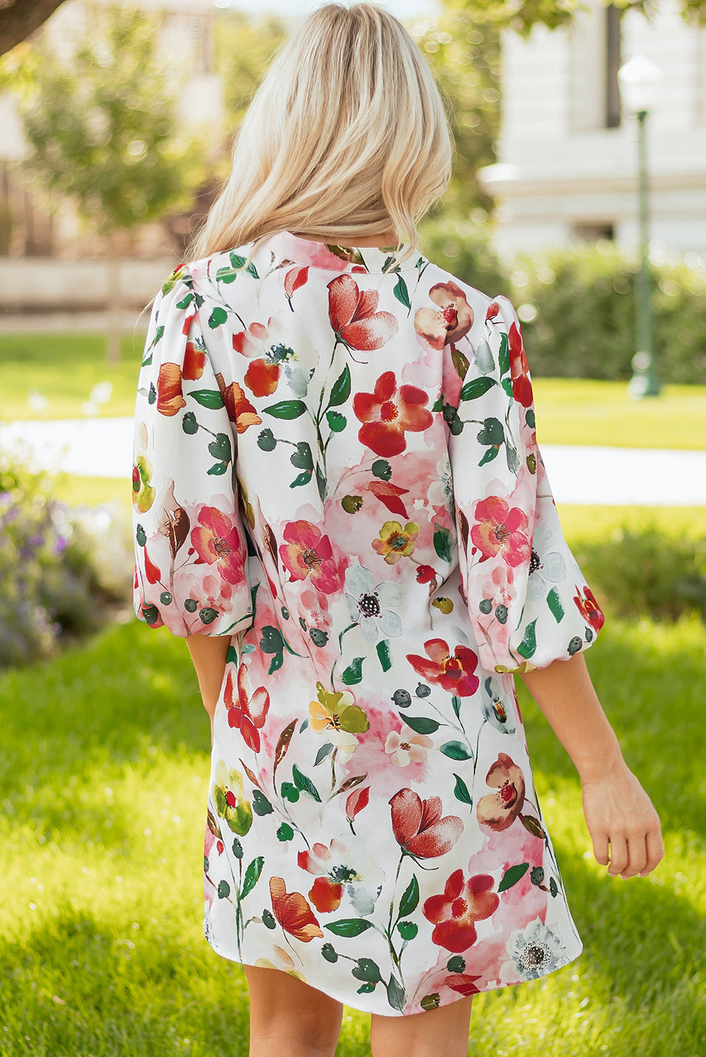 Threaded Pear Aliya Half Sleeve Shift Dress