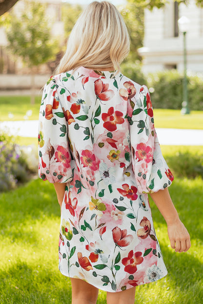 Threaded Pear Aliya Half Sleeve Shift Dress