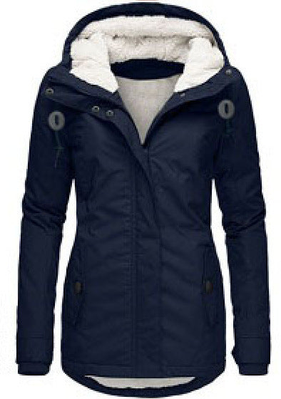 Women's Warm Hooded Fleece Jacket