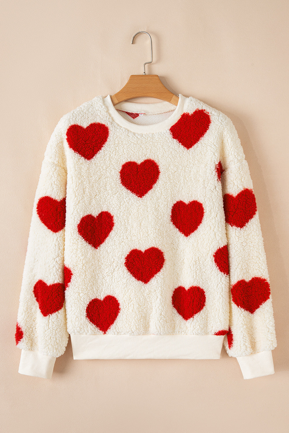Threaded Pear Emily Shoulder Crewneck Plush Sweatshirt