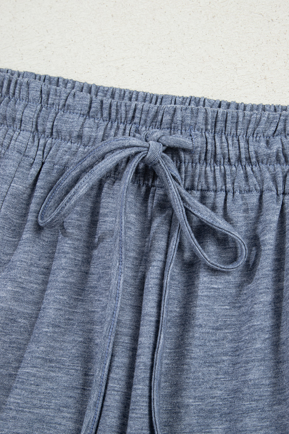 Threaded Pear Willow Drawstring Elastic Waistband Pants