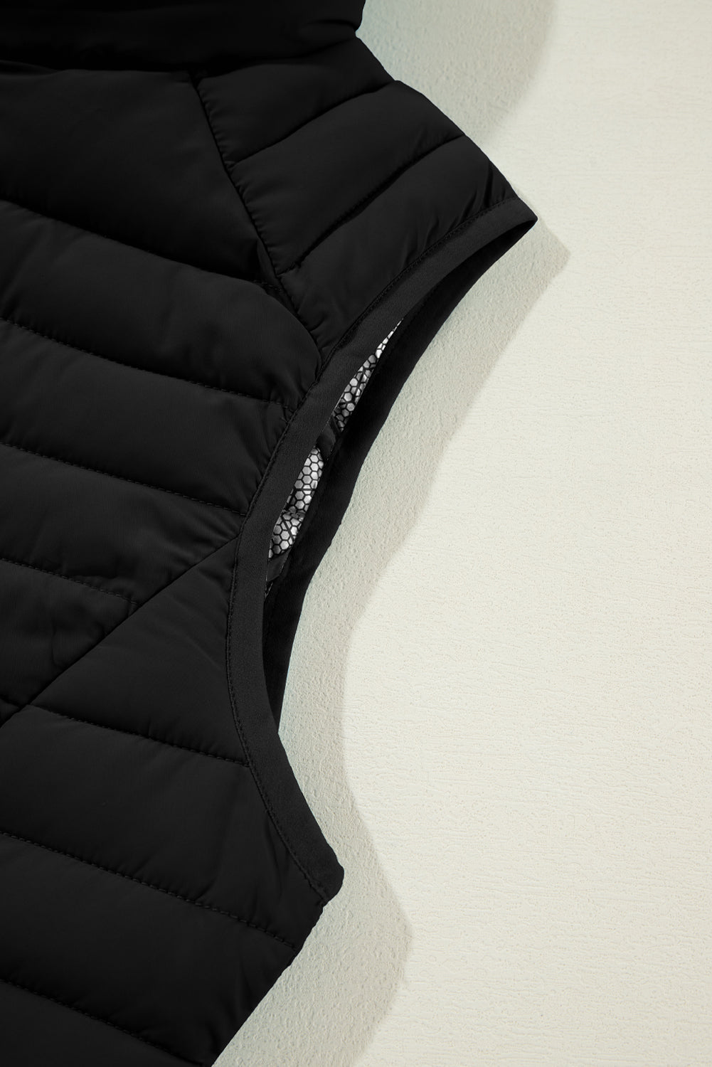 Threaded Pear Harper Quilted Zipped Puffer Vest