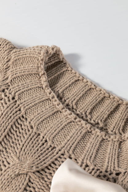 Threaded Pear Emma Bowknot Short Sleeve Sweater
