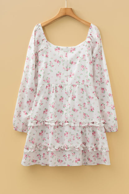 Threaded Pear Lottie Detail Flared Mini Dress