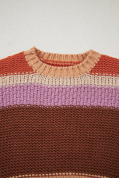 Threaded Pear Lydia Cropped Knitted Sweater