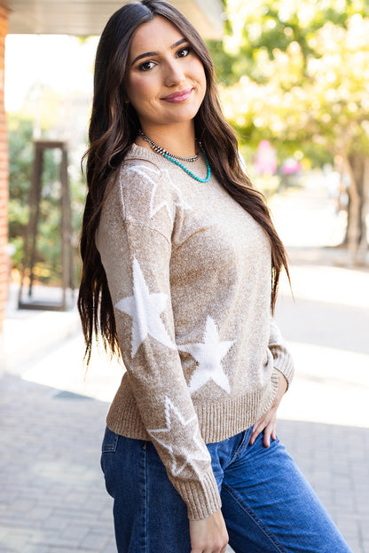 Threaded Pear Alani Star Pattern Sweater