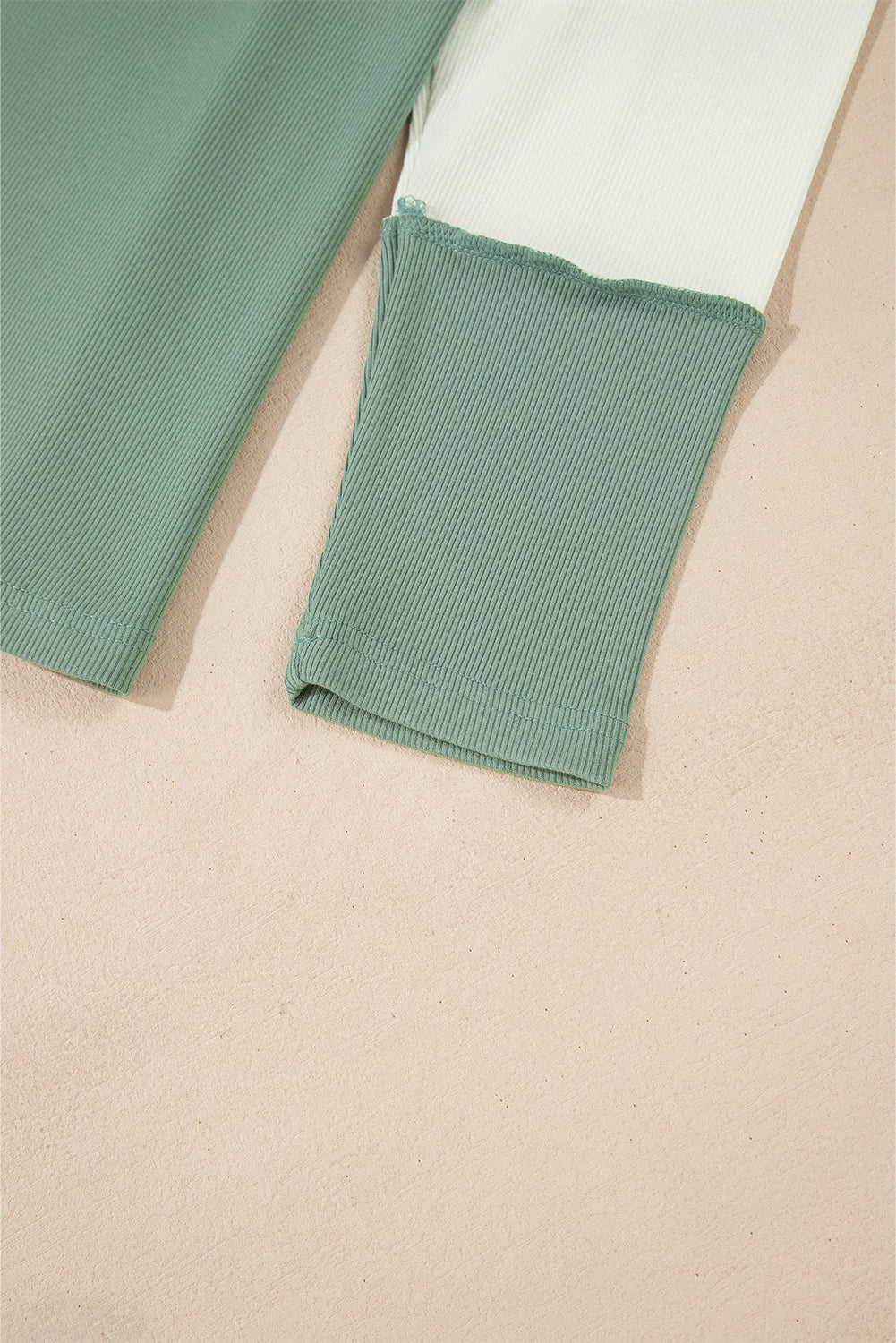 Threaded Pear Faye Colorblock Patchwork Raglan Long Sleeve Top