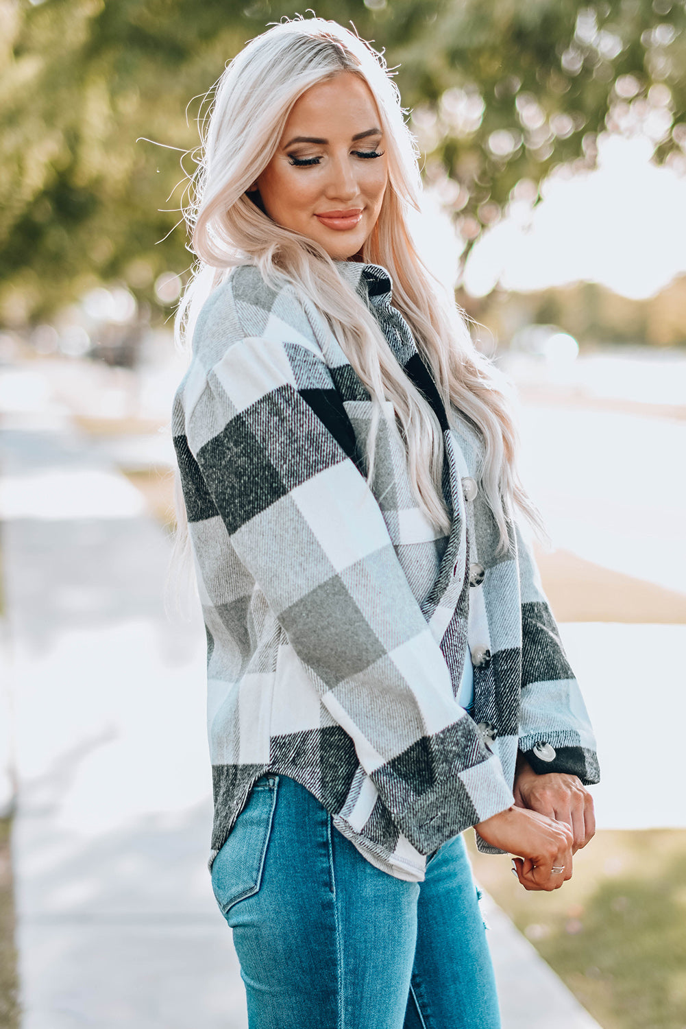 Threaded Pear Leslie Block Long Sleeve Jacket