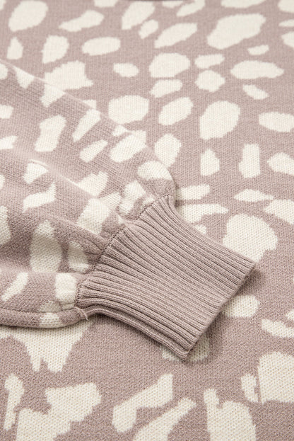 Threaded Pear Avery Trim Drop Shoulder Sweater