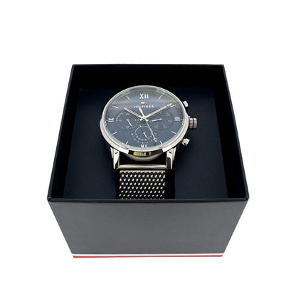 Tommy Hilfiger Men's Watch Silver Mesh Strap 1791881