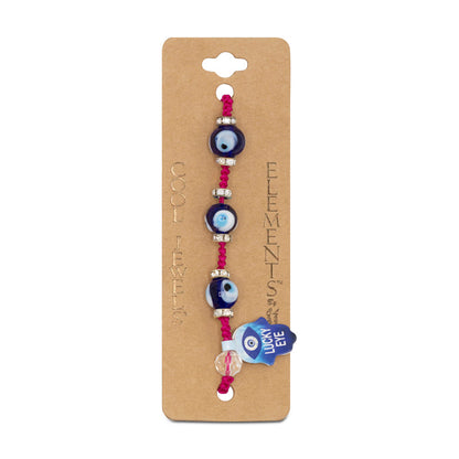 Elements Lucky Eye Anklet Bracelet By Cool Jewels - Choose Colour