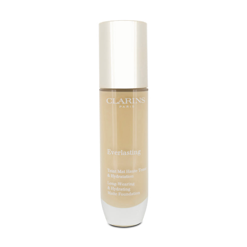 Clarins Everlasting Matte Foundation 101W Linen 30ml (Blemished Box)