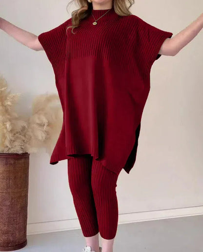 ⏰Clearance Sale 50% Knitted Two-piece Set(Buy 2 Free Shipping)