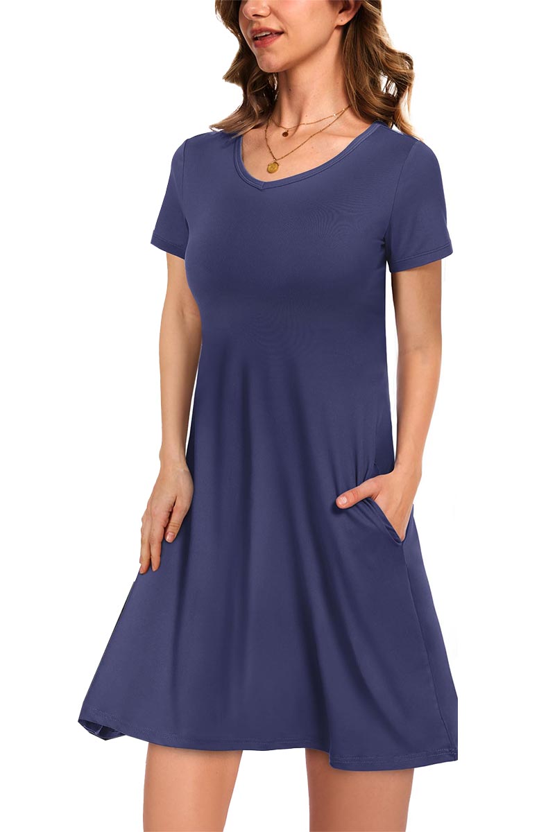 ✨Women's Casual T-Shirt Dress with Pockets