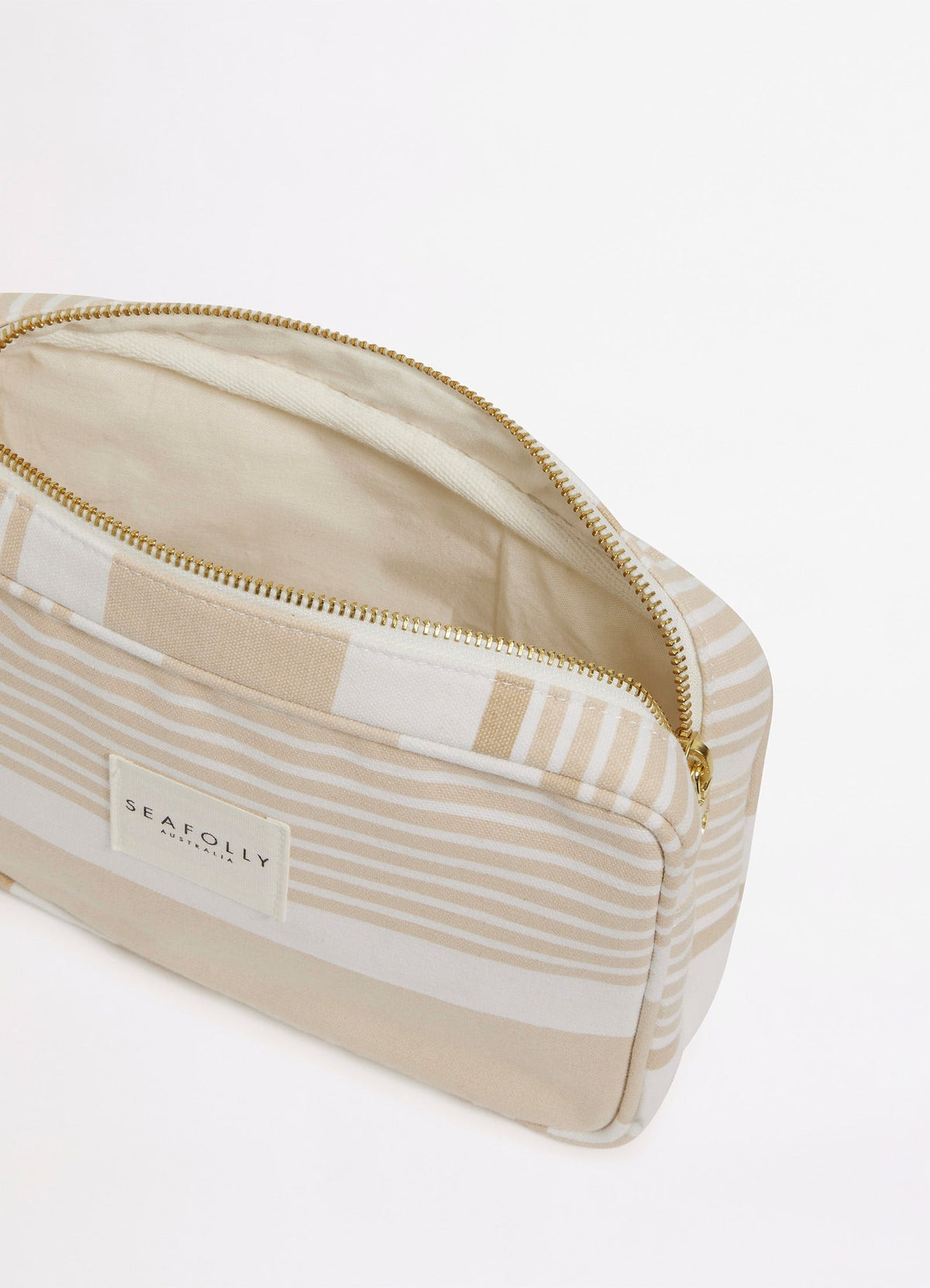Striped Canvas Pouch