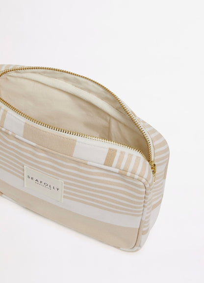 Striped Canvas Pouch