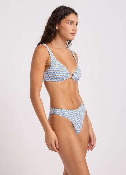 Mala Ring Front Triangle Bikini Top