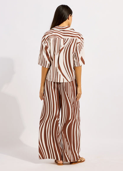 Coastline Drawcord Wide Leg Pant