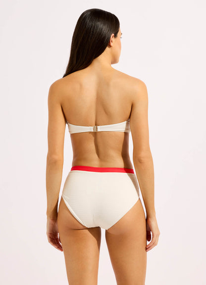 Bandwave High Waisted Bikini Bottom