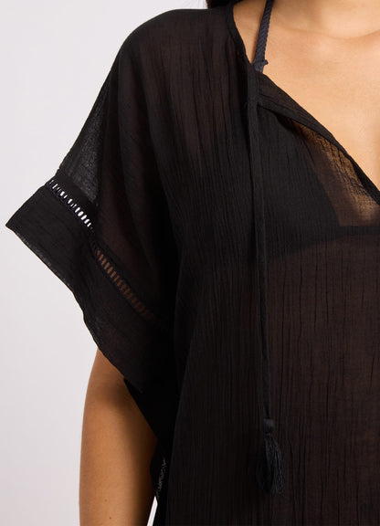 Crinkle Gauze Kaftan