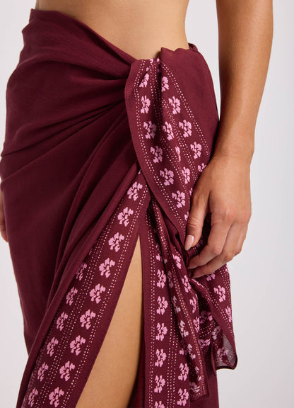 Batik Bloom Woodblock Sarong