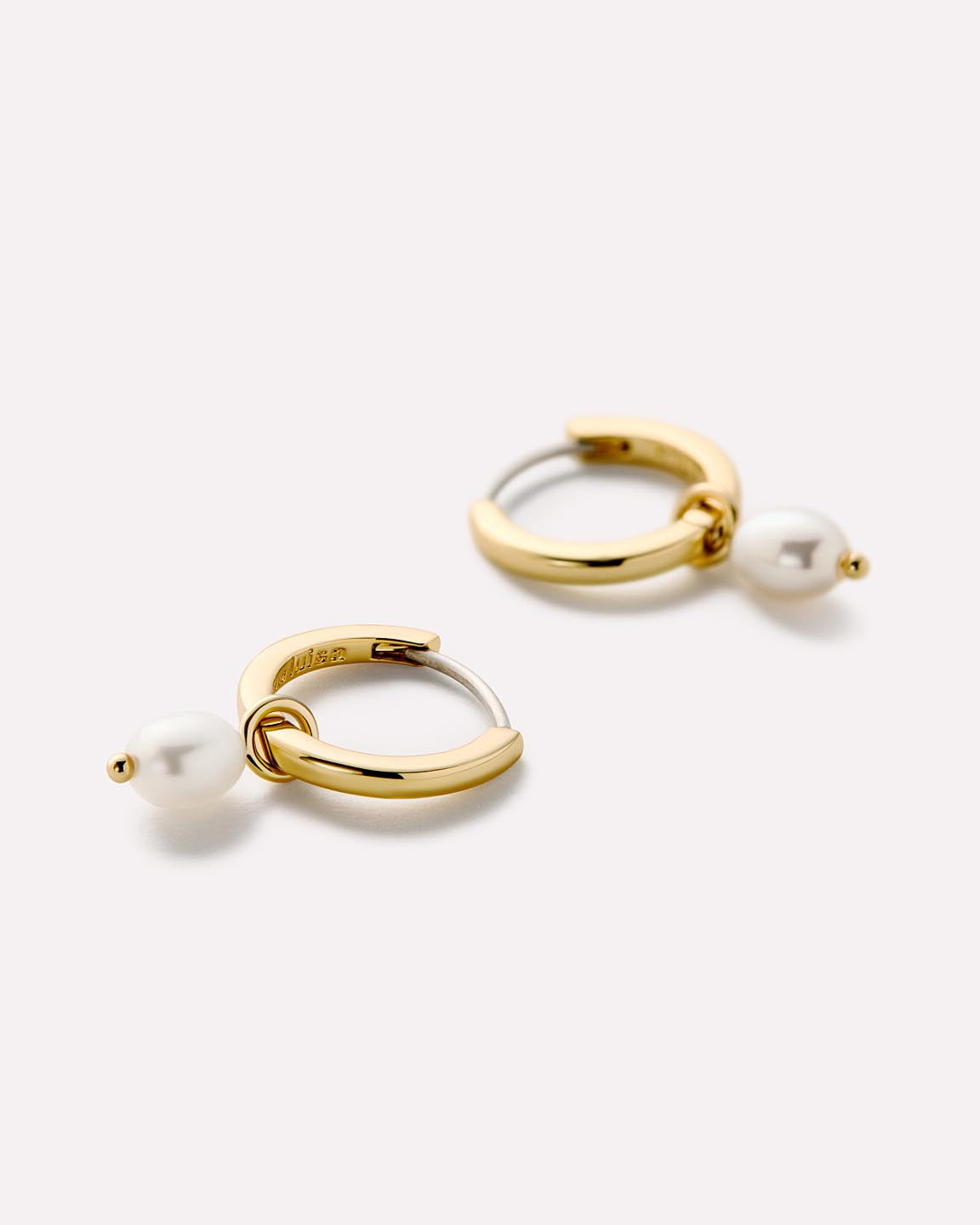 Frida Pearl Huggie Hoops