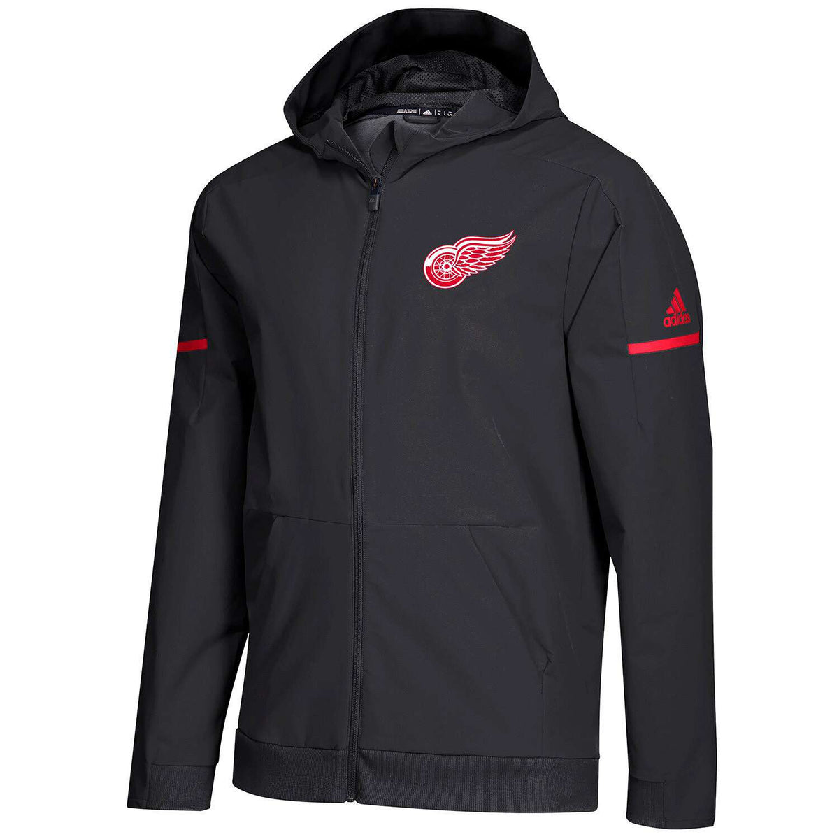 adidas Men's NHL Detroit Red Wings Woven Full Zip Hoodie
