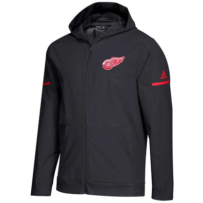 adidas Men's NHL Detroit Red Wings Woven Full Zip Hoodie