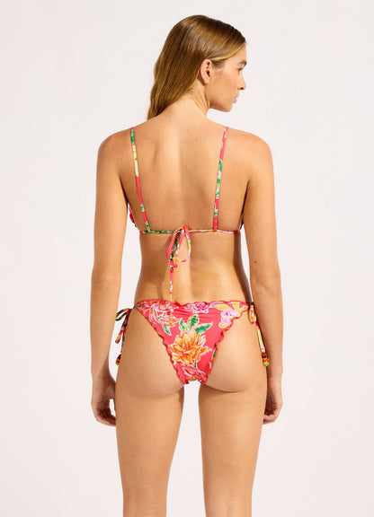 Hothouse Flowers Tie Side Bikini Bottom