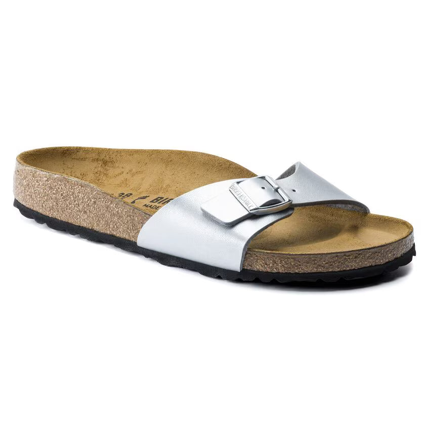 Birkenstock Madrid Birko-Flor Silver