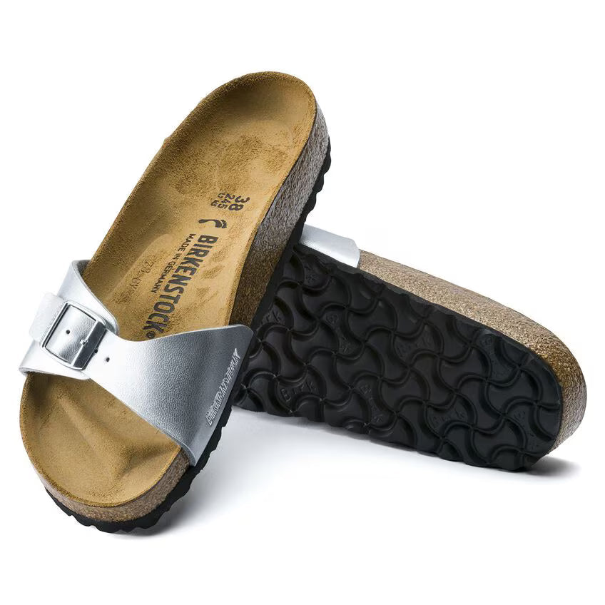Birkenstock Madrid Birko-Flor Silver