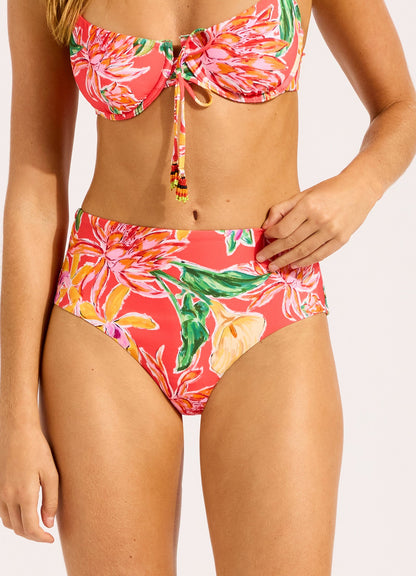 Hothouse Flowers High Waist Bikini Bottom