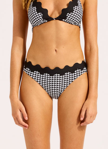 Gia Check Ric Rac Hipster Bikini Bottom