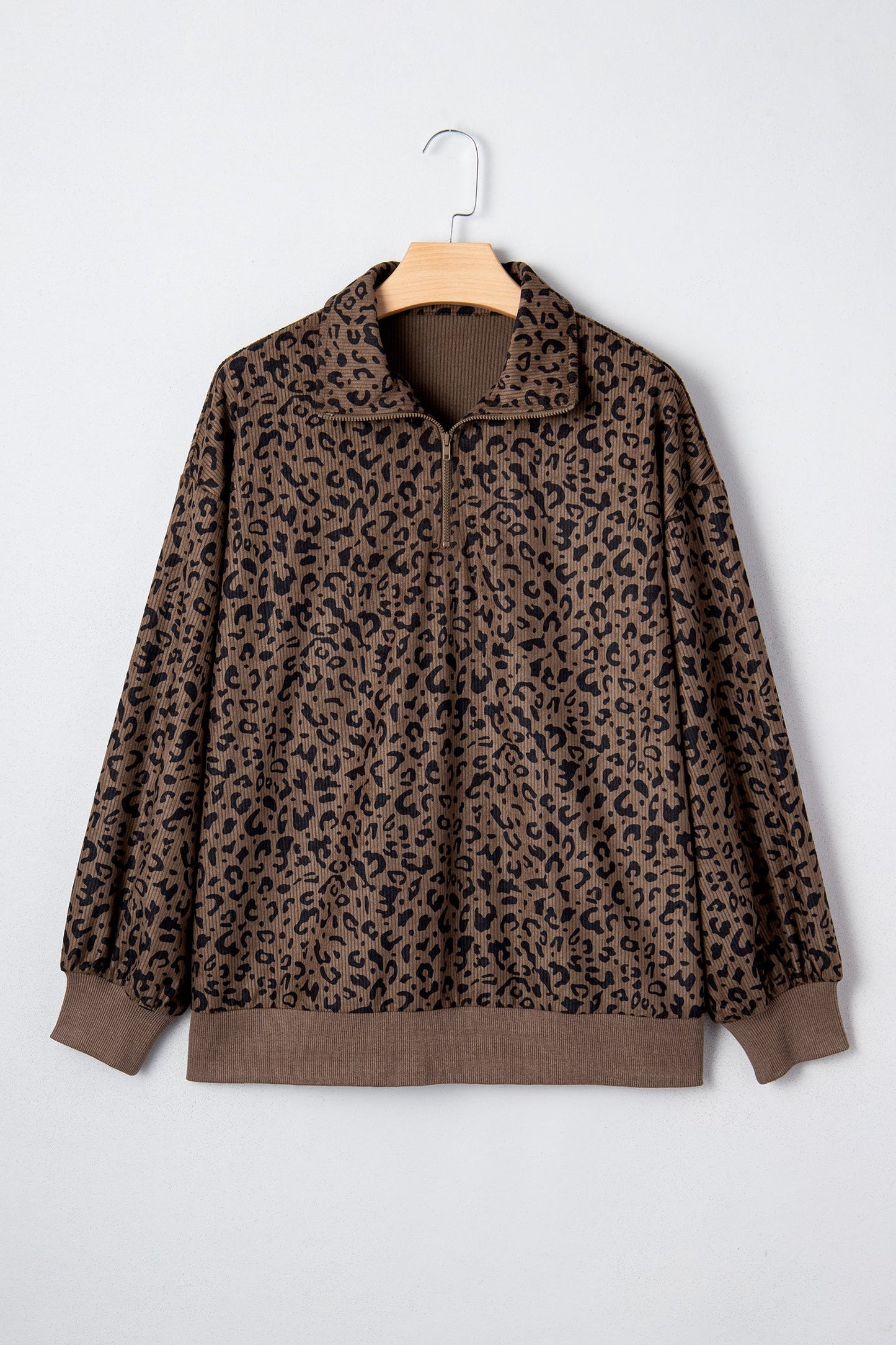 Threaded Pear Alaya Quarter Zip Corduroy Sweatshirt